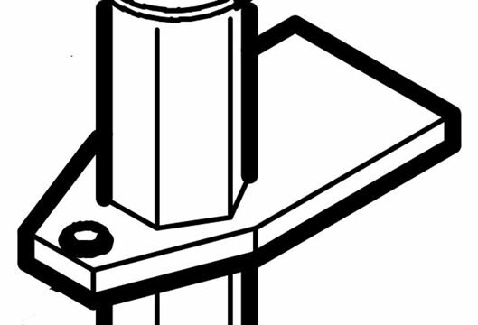 SICE ПЛАСТИНА ФИКСАЦИИ ШТОКА МОНТАЖНОЙ ГОЛОВКИ S43 4-400568 (5-125152)