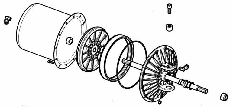 SICE ЦИЛИНДР ОТЖИМНОЙ ЛАПЫ S43 5-490750 (5-490556B)